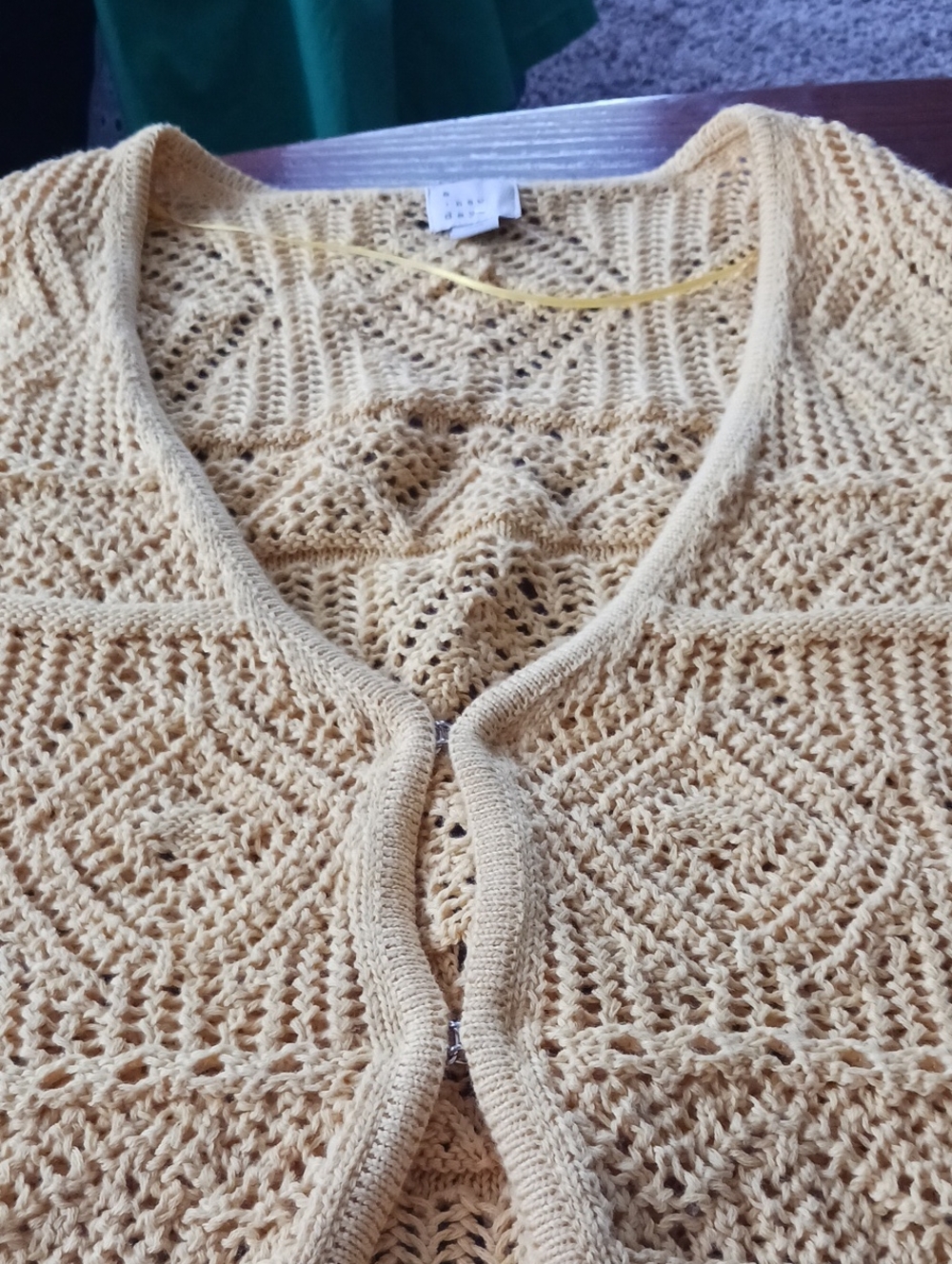 a new day Yellow Crochet Knit Women's Sweater Vest - Picture 2 of 6